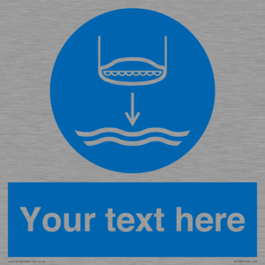 Custom Lower lifeboat to the water in launch sequence